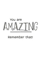quote kaart you are amazing remember that